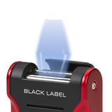 Black Label Flat Flame II Lighter Black & Orange - Brigham & More