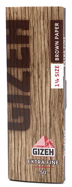 GIZEH 1 1/4 SIZE BROWN PAPER EXTRA FINE 50 CC